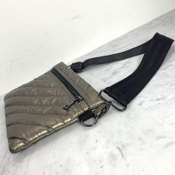 THINK ROYLN Diagonal 2.0 Bum Bag Pearl Pyrite w/ Short Crossbody Strap ONLY EUC - Picture 3 of 8